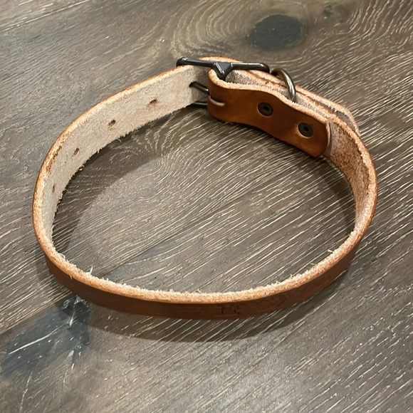 Handcrafted toddler/baby/doll leather adjustable belt - Picture 2 of 2